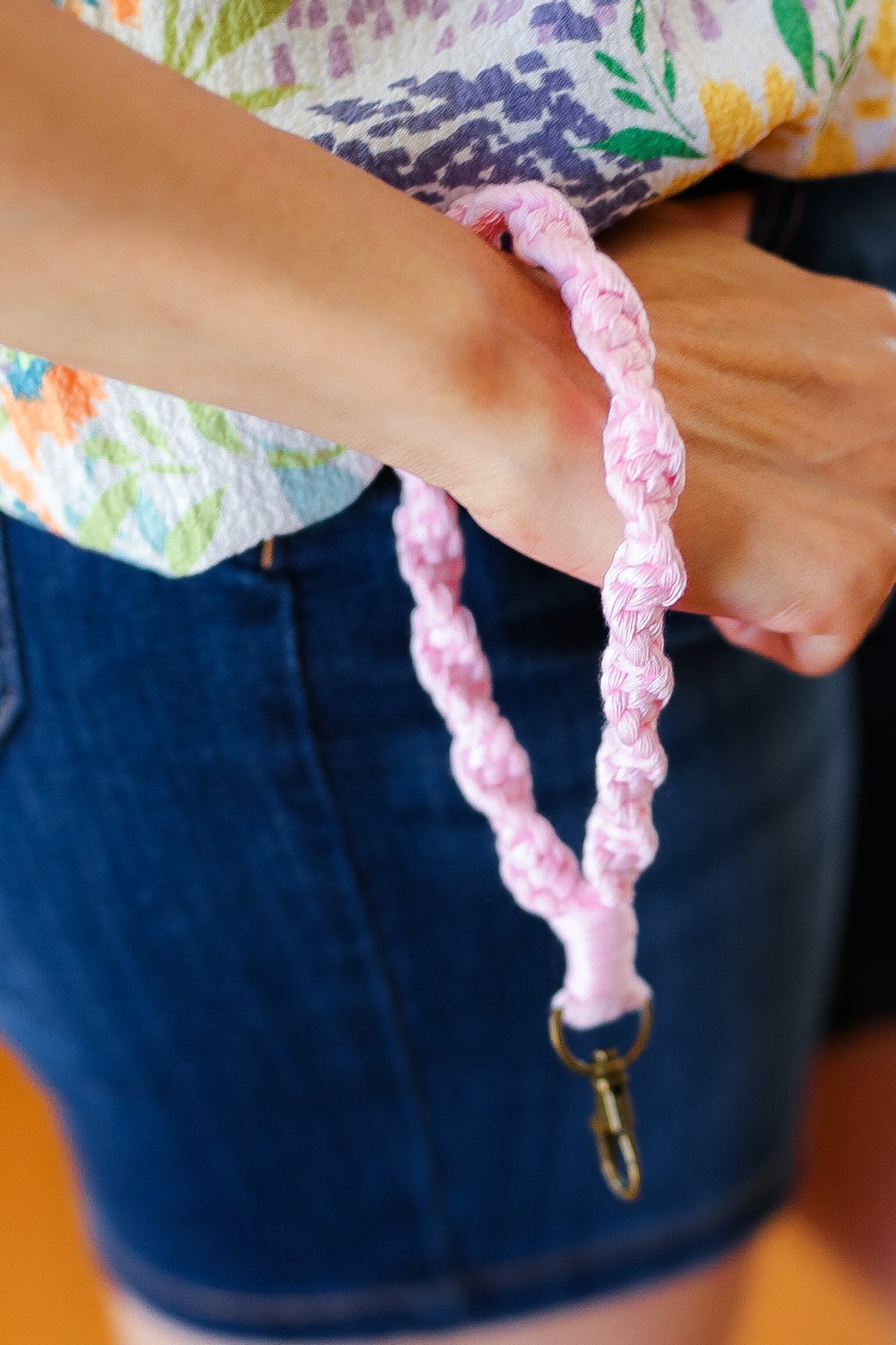 Braided Wristlet Keychain