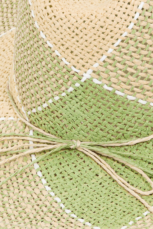 Contrast Straw Braided Hat | Multiple Colors