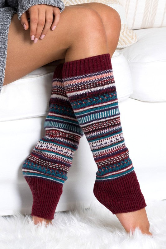 Short Fairisle Legwarmers | Multiple Colors