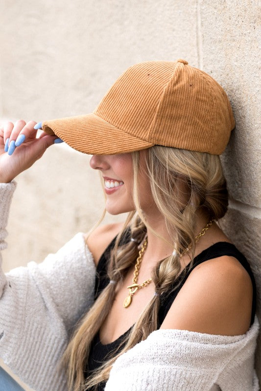 Corduroy Boyfriend Ball Cap | Multiple Colors