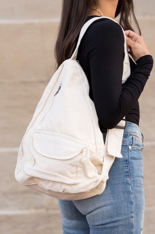 Oversized Canvas Sling | Multiple Colors