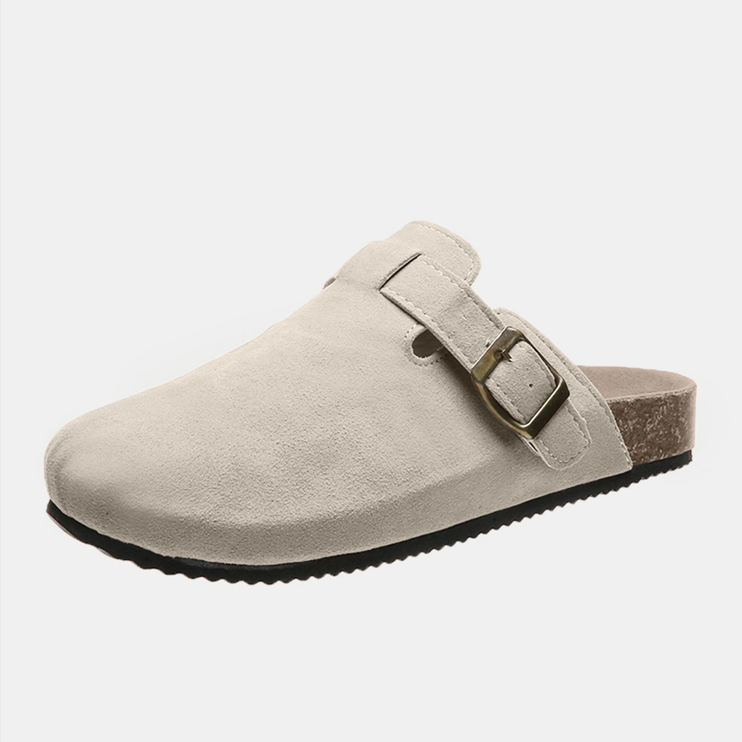 Suede Buckle Slides | Multiple Colors
