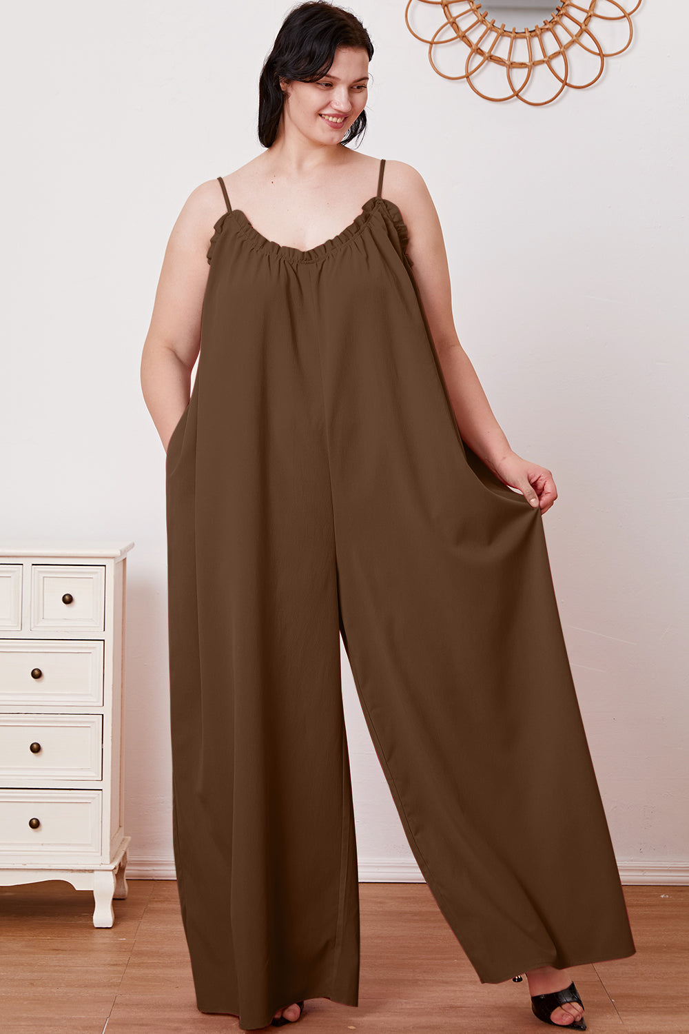 Adhara Ruffle Cami Jumpsuit
