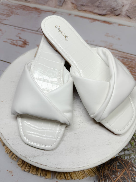 Tiffany Super Soft Sandals | White