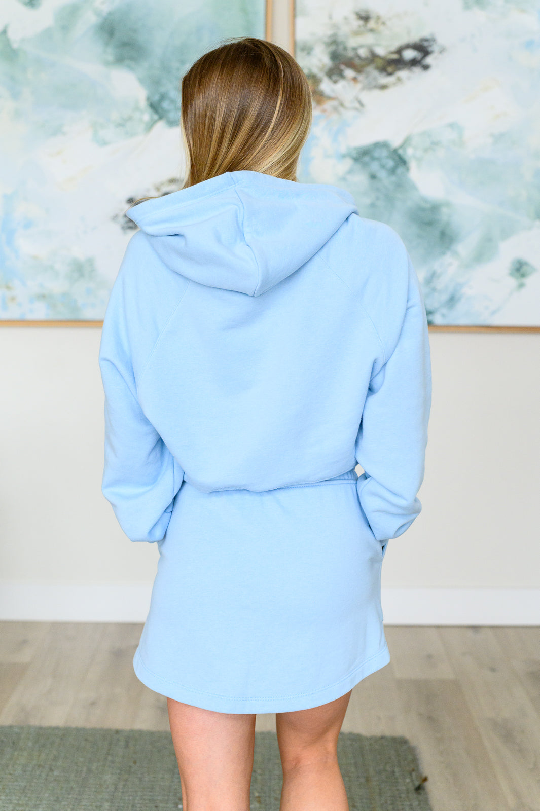 Had Me in the First Half Pullover Hoodie | Sky Blue