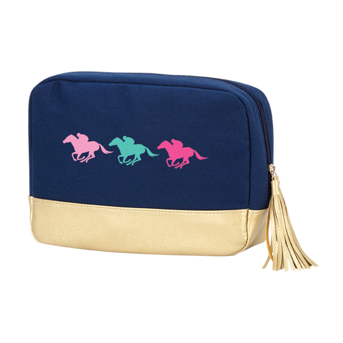 Embroidered Cabana Cosmetic Bag