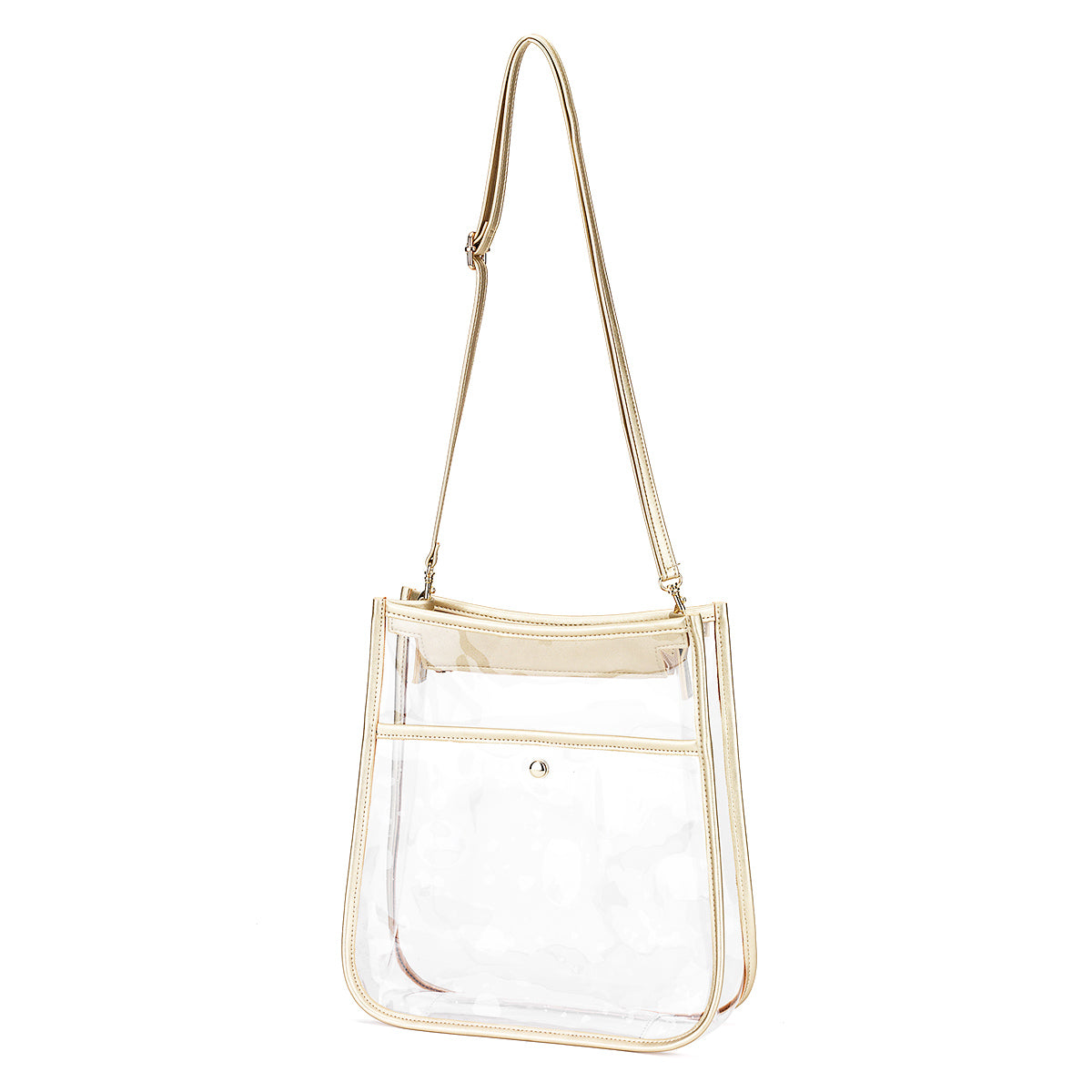 Clear Heather Purse | Gold