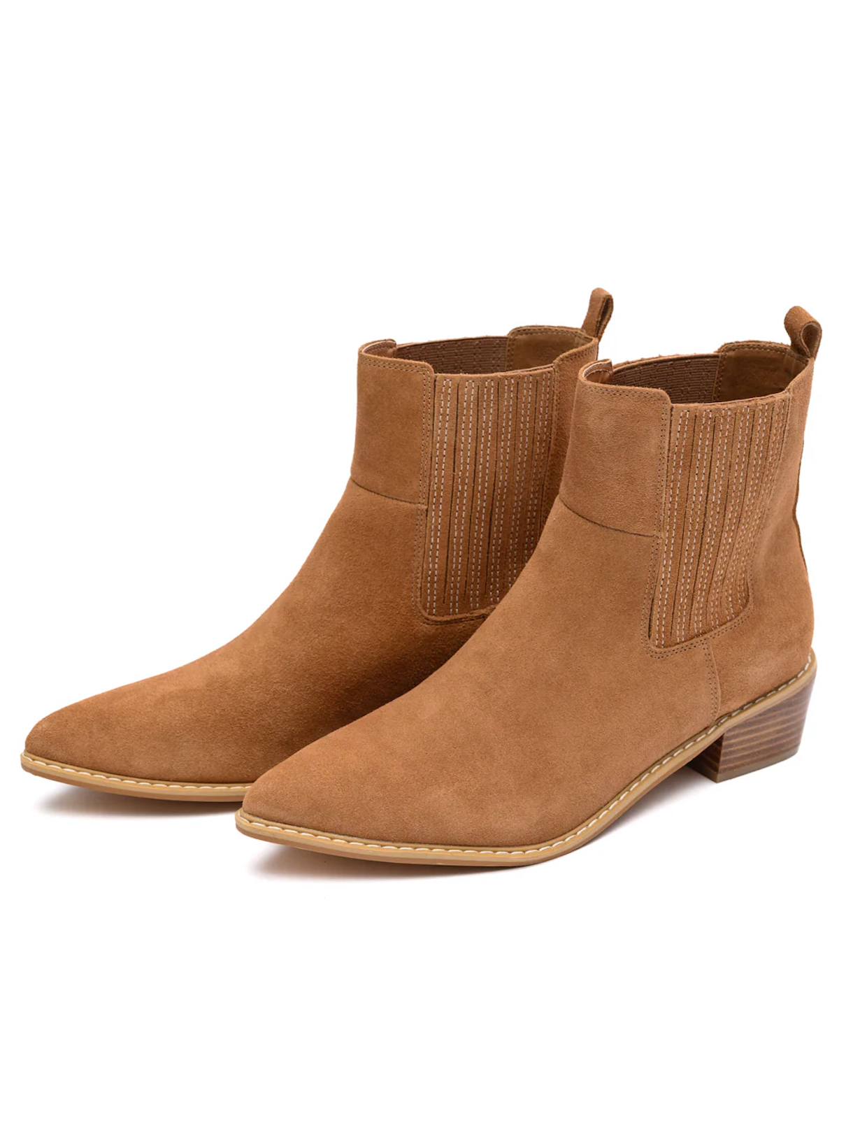 Leonor Suede Ankle Boots | Tan