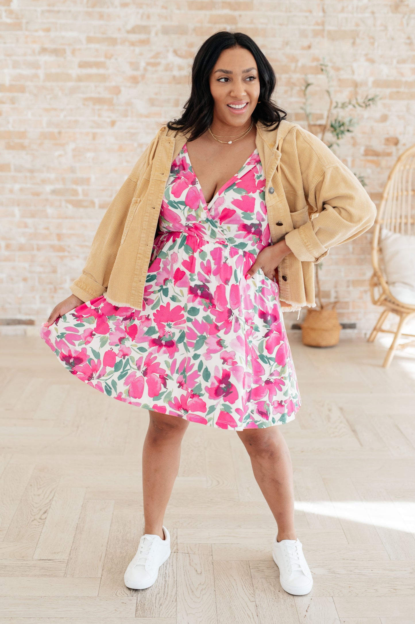 Cropped Hooded Denim Jacket | Mustard