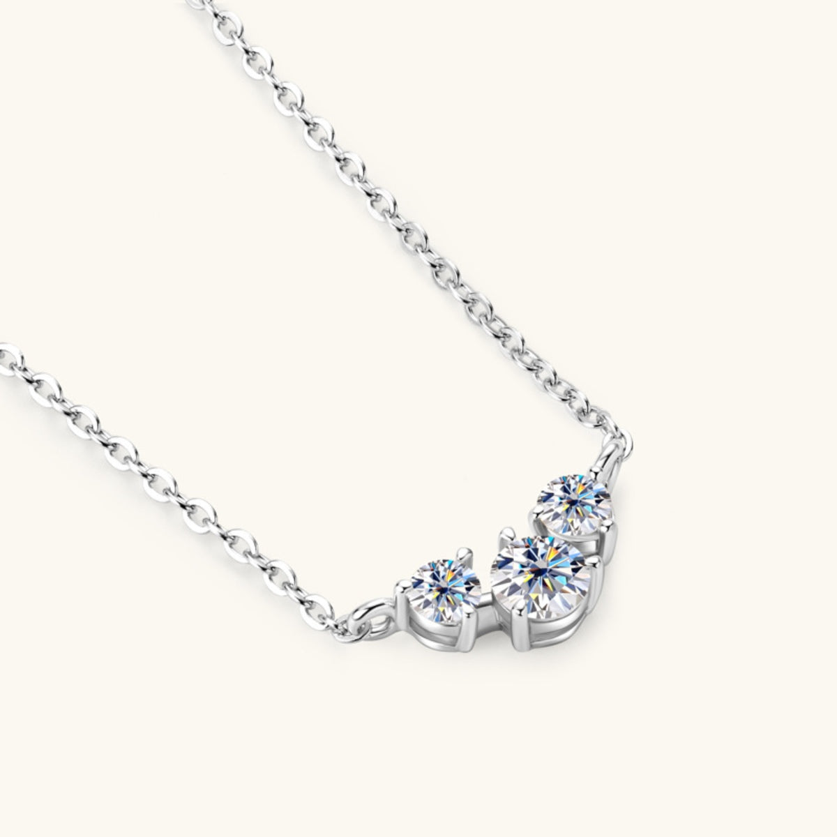 Inlaid Moissanite Necklace