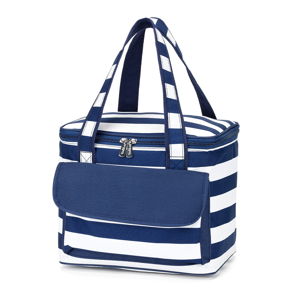 Striped Cooler Bag | Navy
