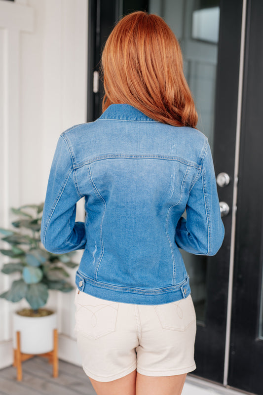 Every Occasion Denim Button Up Jacket | Risen