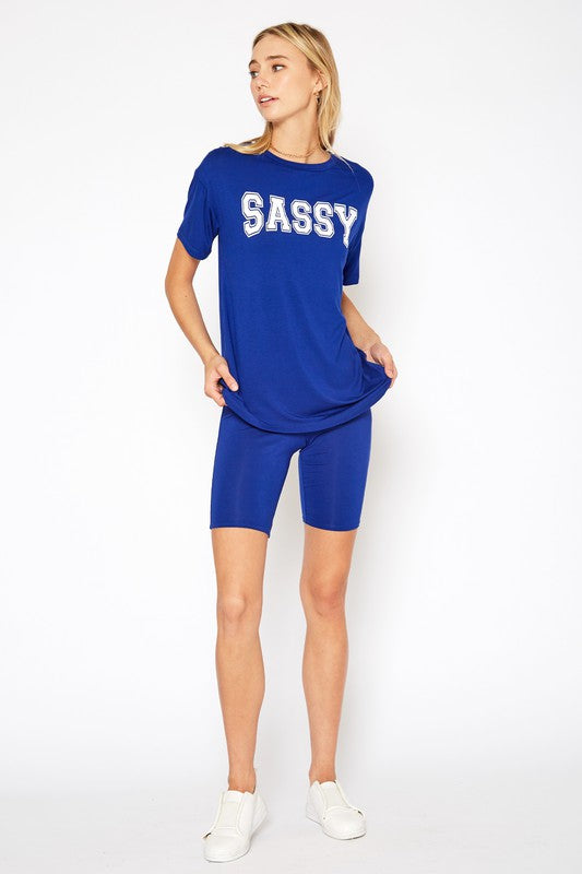 Sassy Tie-Dye Top & Shorts Set - Bella Lia Boutique
