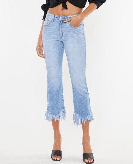 Above the Rest High Rise Cropped Jeans | Kan Can