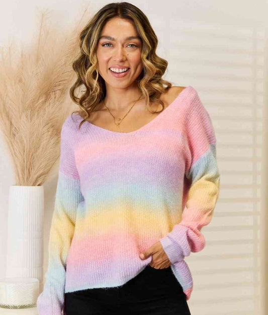Brighten Your Day Gradient Sweater