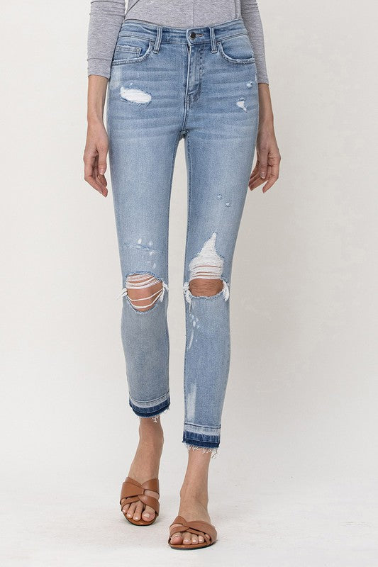 Beach House Mid-Rise Cropped Skinny Jeans | Flying Monkey