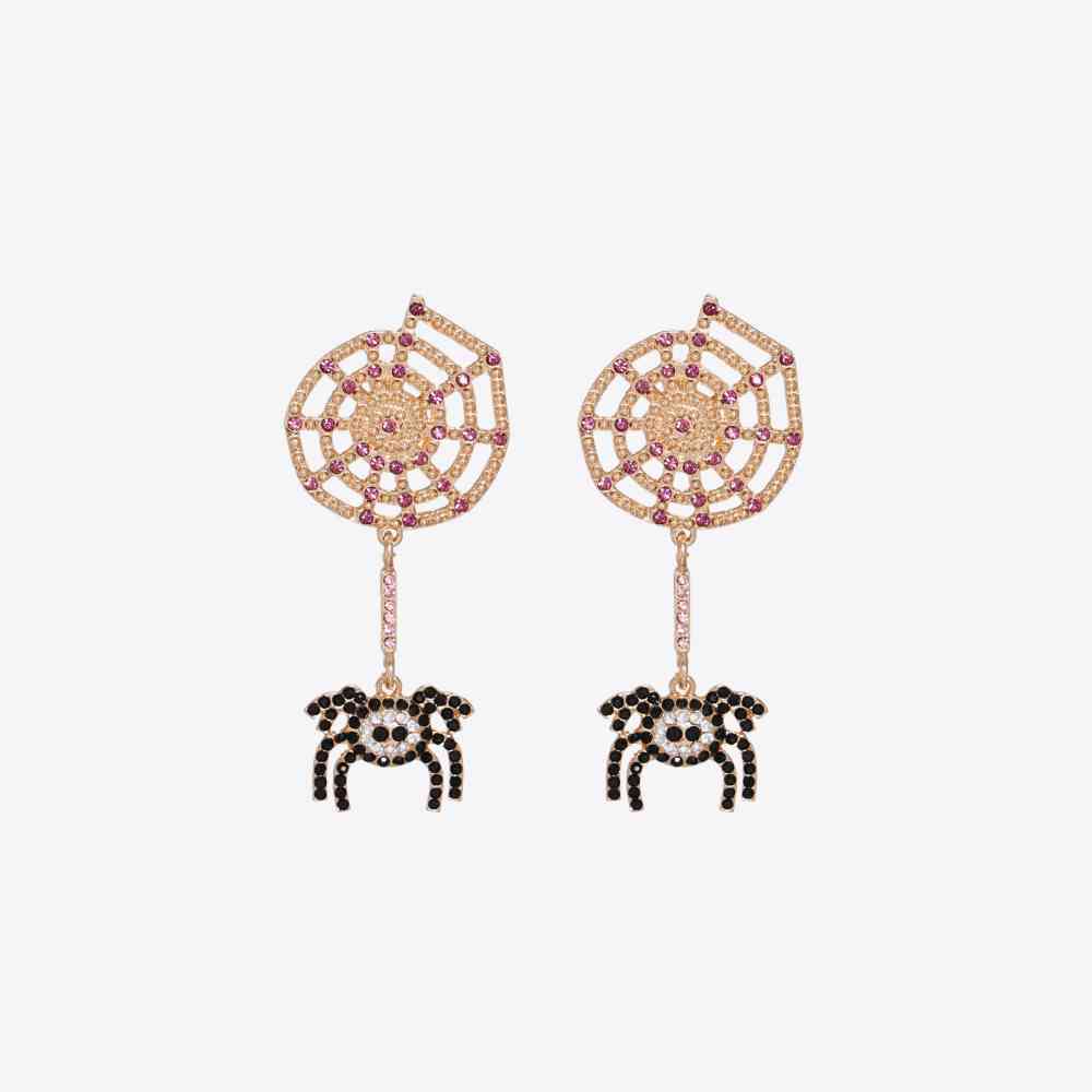 Spider Rhinestone Earrings