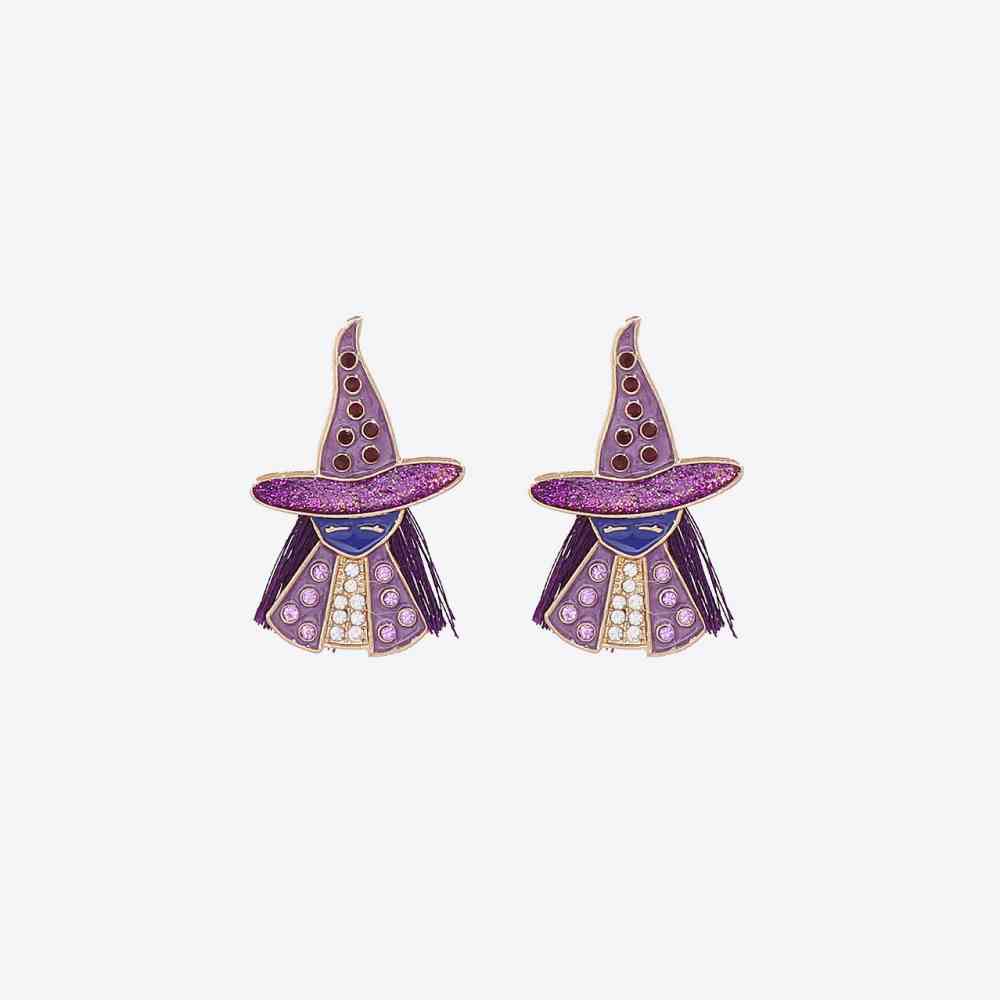 Witch Rhinestone Earrings