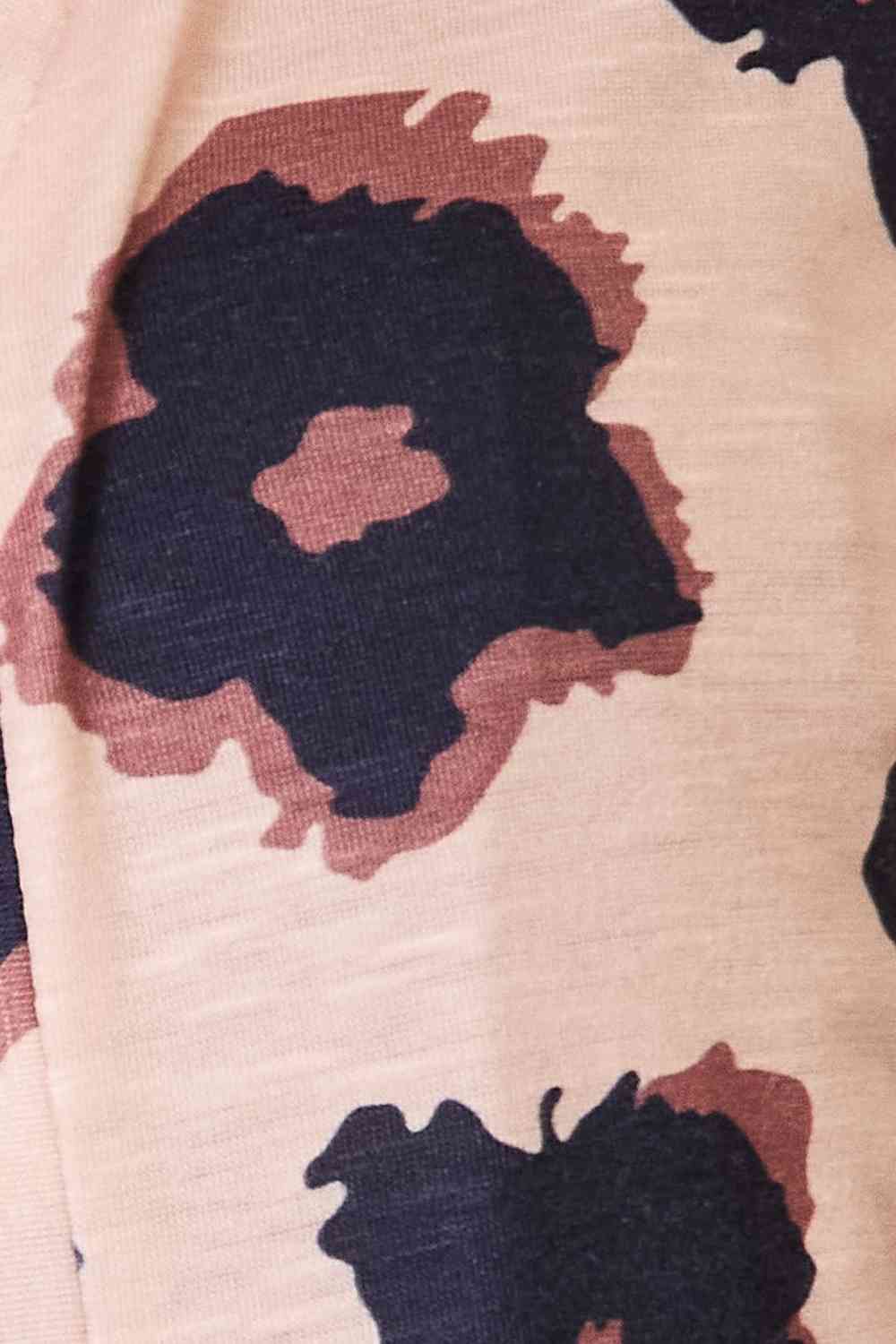 Leopard Button Front Cardigan