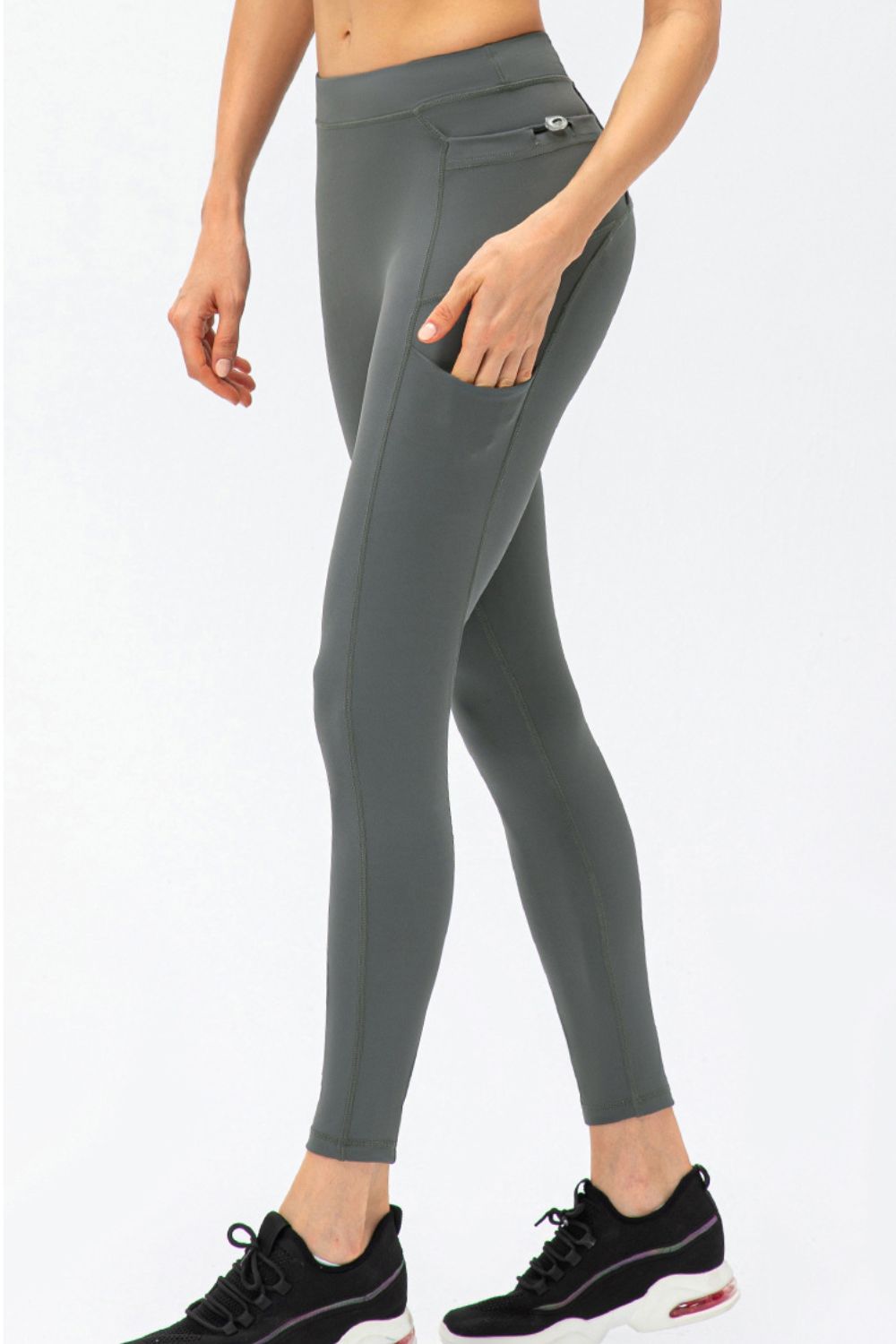 Slim Fit High Waist Pocket Leggings | Multiple Colors