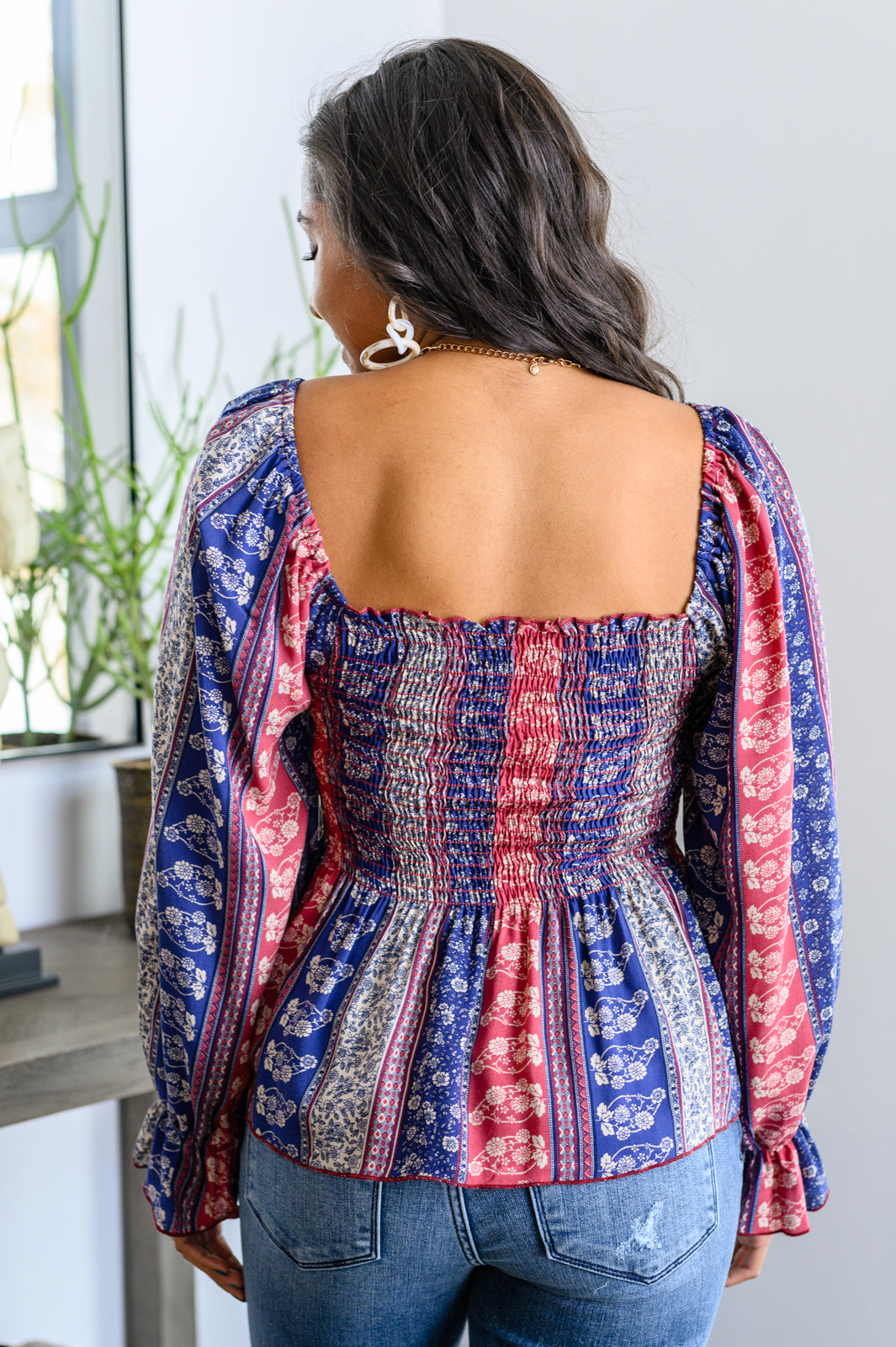 Afternoon Tea Smocked Blouse - Bella Lia Boutique