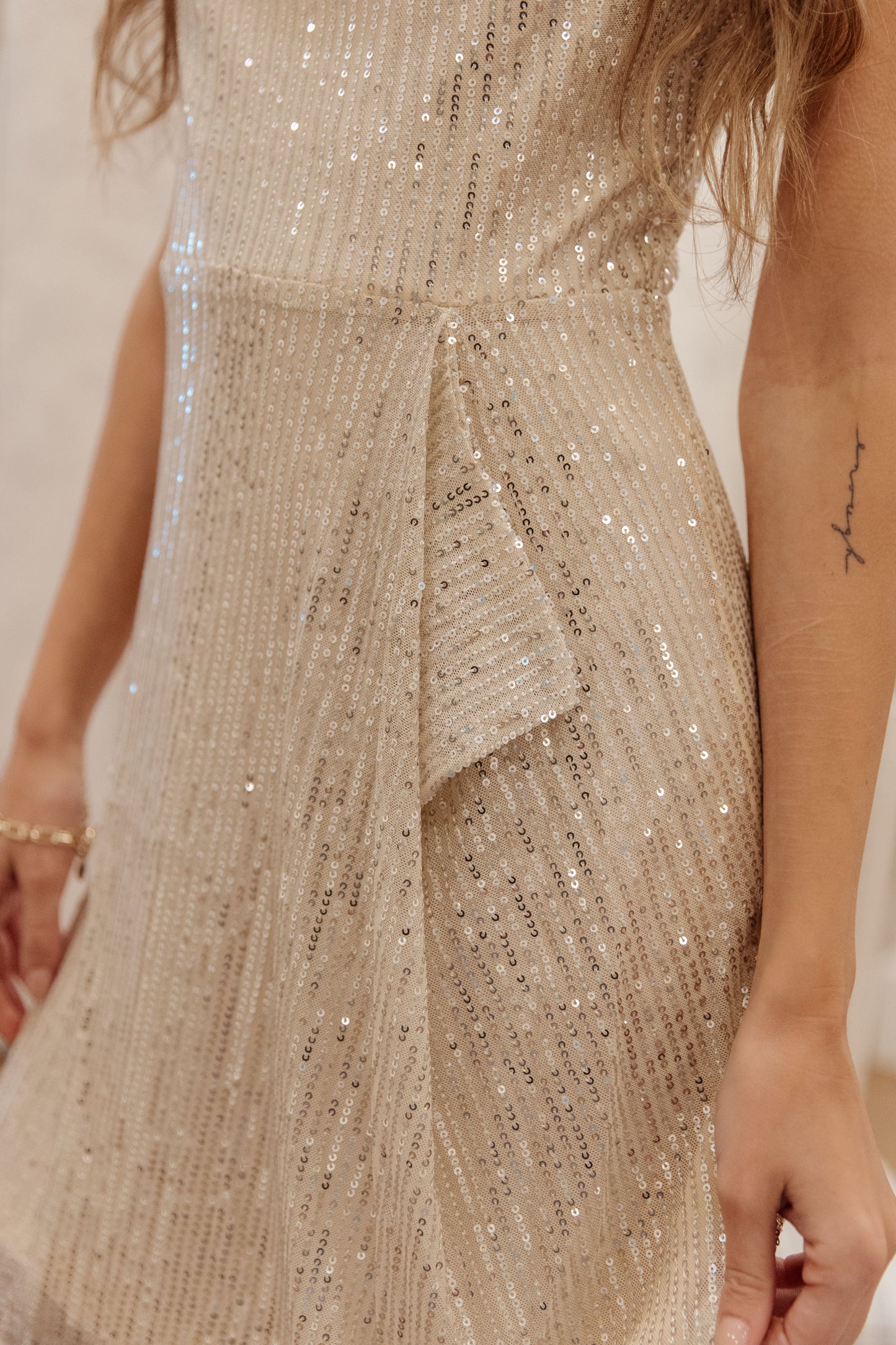 Disco Queen Dress | Gold