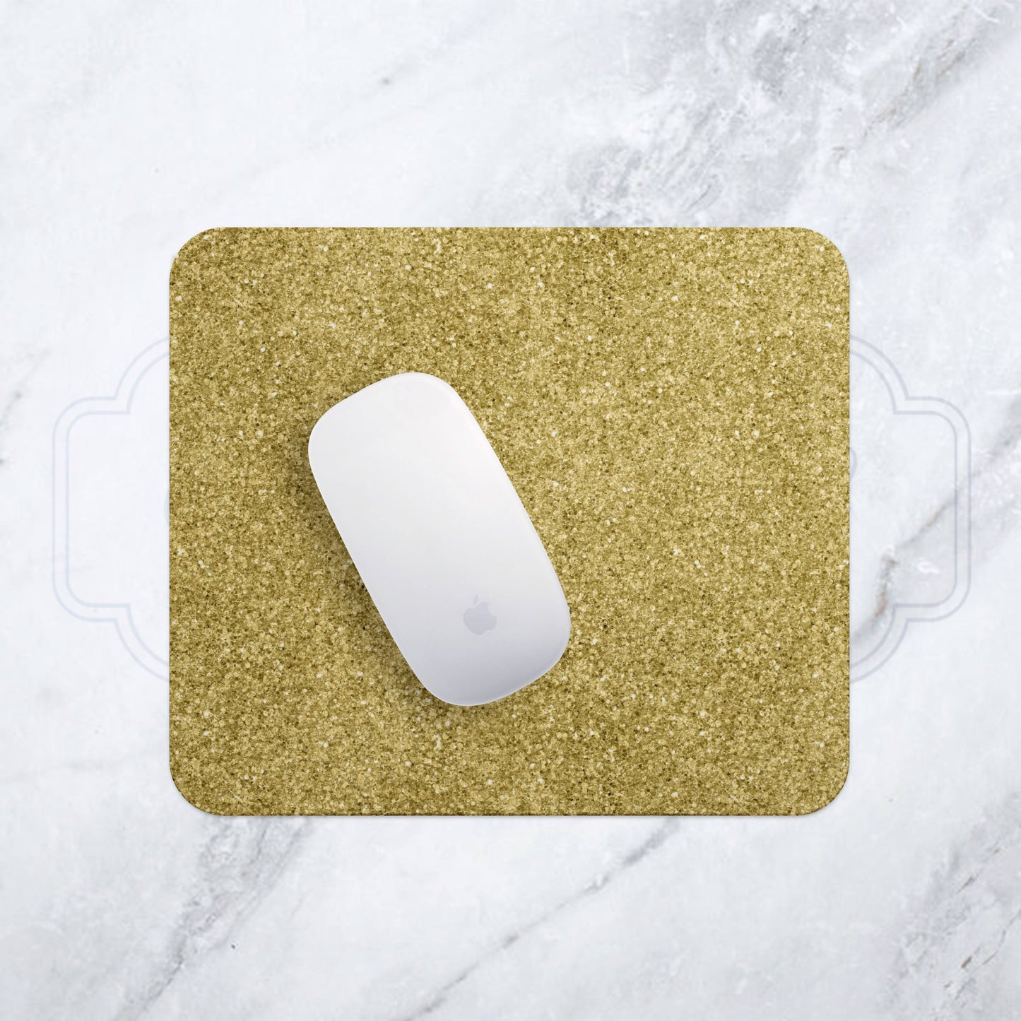 Gold Glitter Mousepad - Bella Lia Boutique