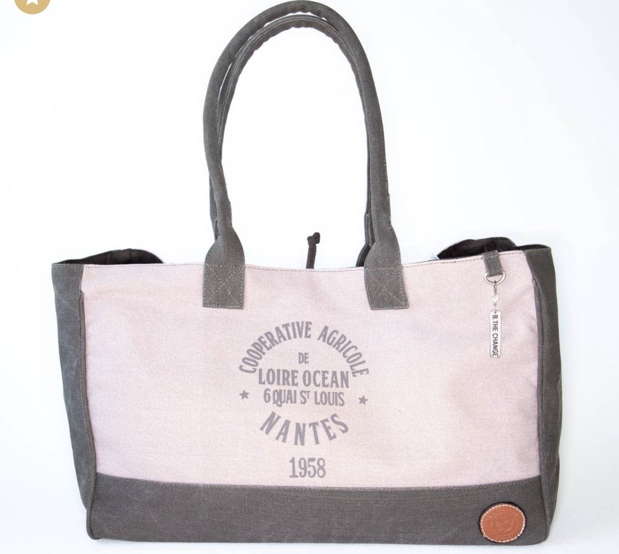 Nantes Canvas Tote Bag - Bella Lia Boutique