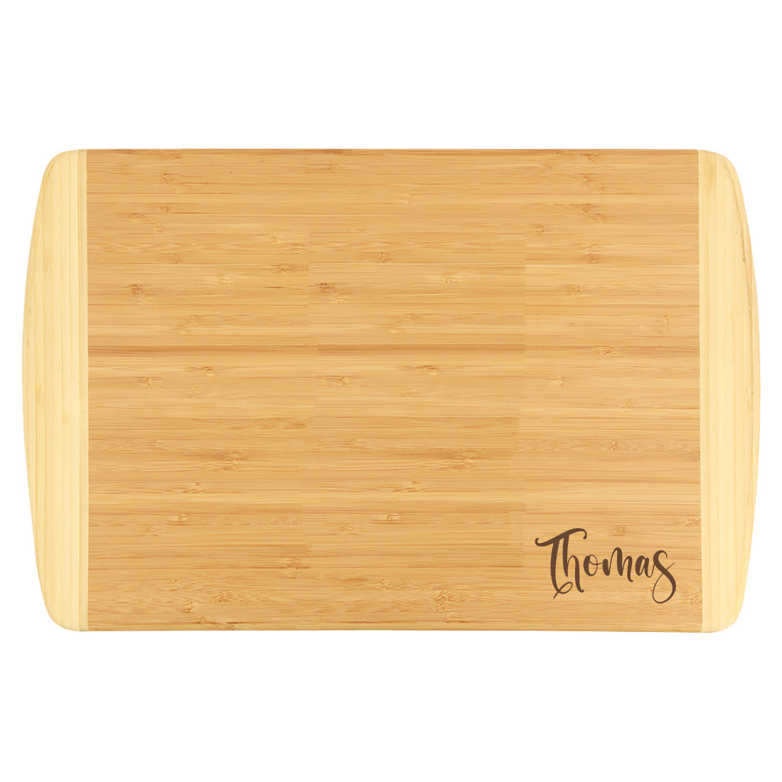Personalized Script Name Two-Tone Cutting Board - Bella Lia Boutique