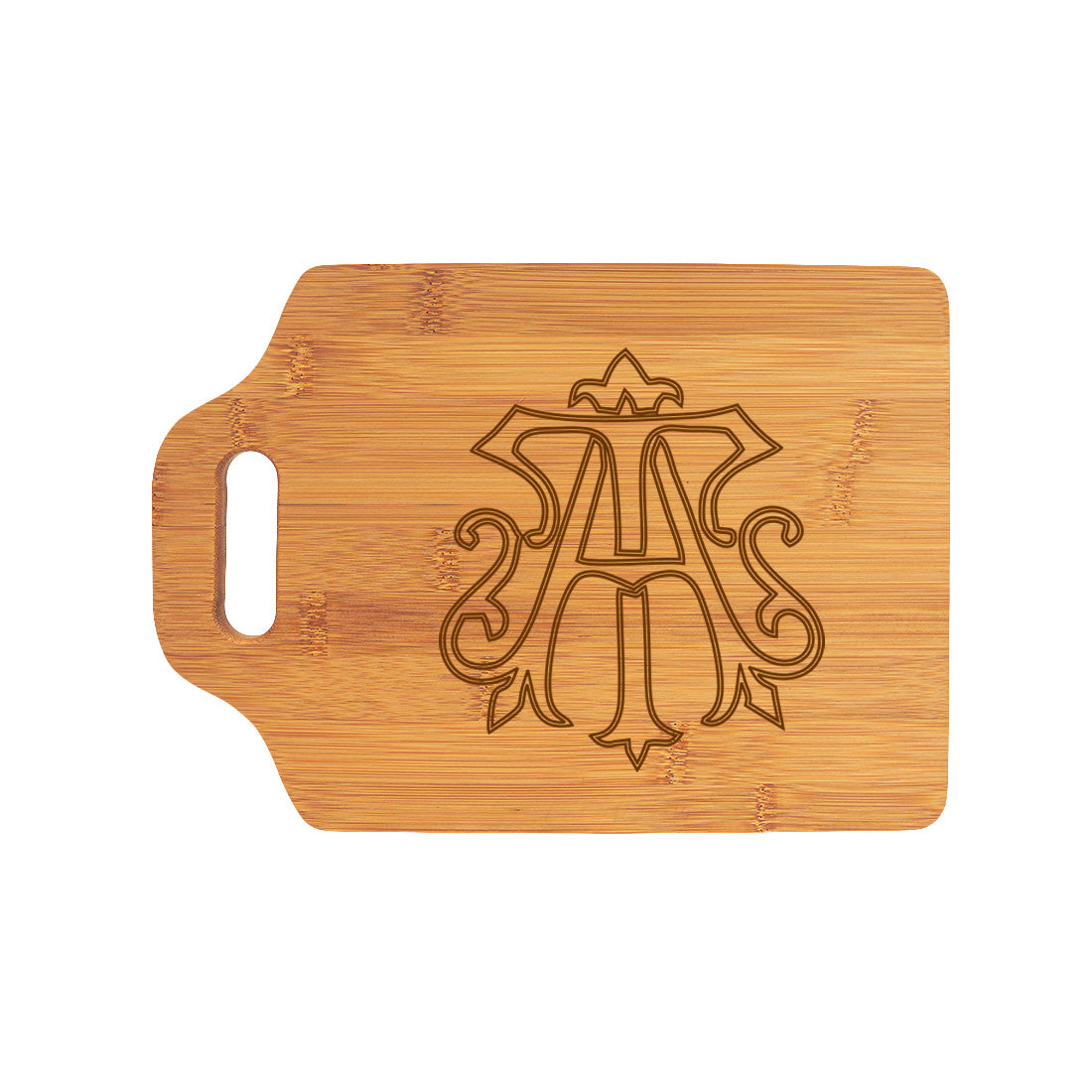 Personalized Chic Monogram Two-Tone Cutting Board - Bella Lia Boutique