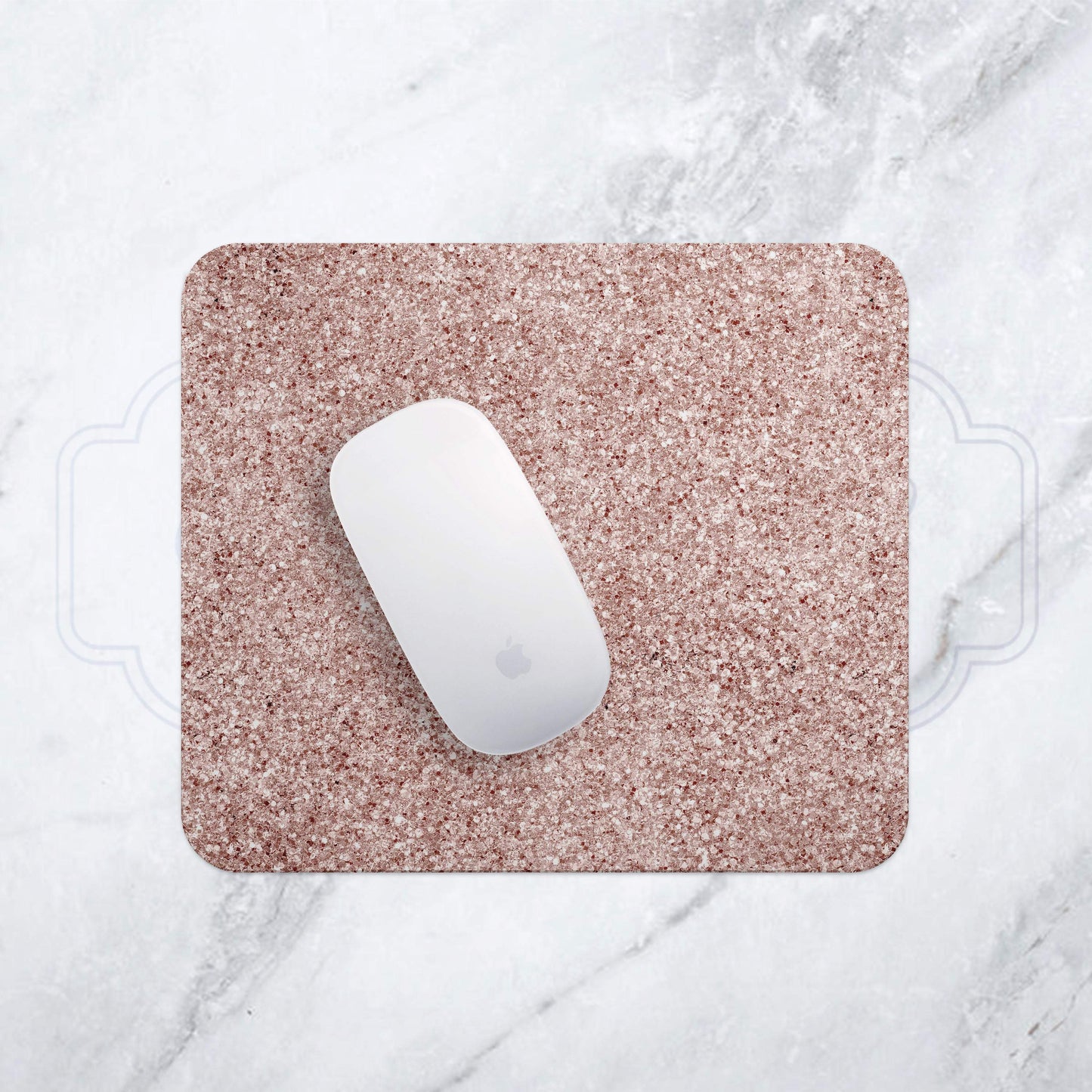 Rose Gold Glitter Mousepad - Bella Lia Boutique