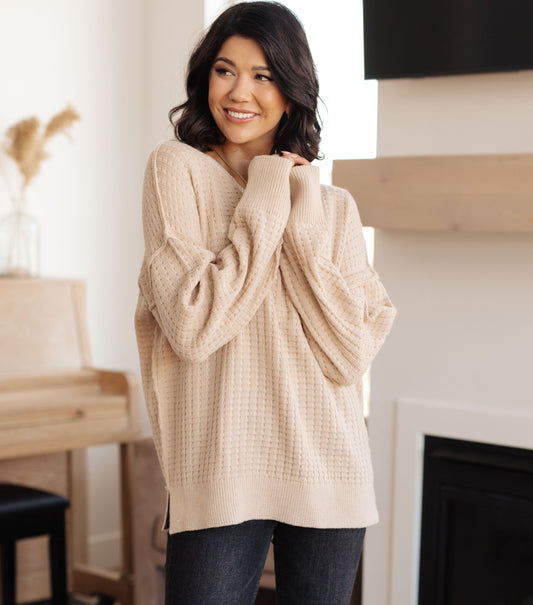 Terrifically Textured Sweater | Mocha