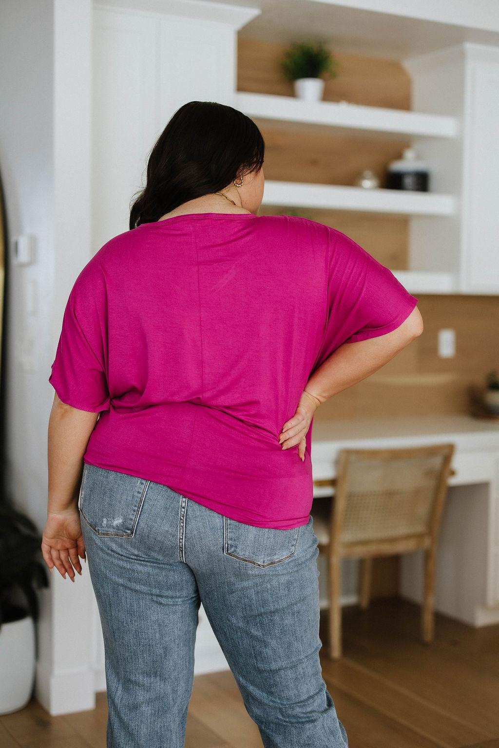 Tied Up With a Bow Top | Magenta