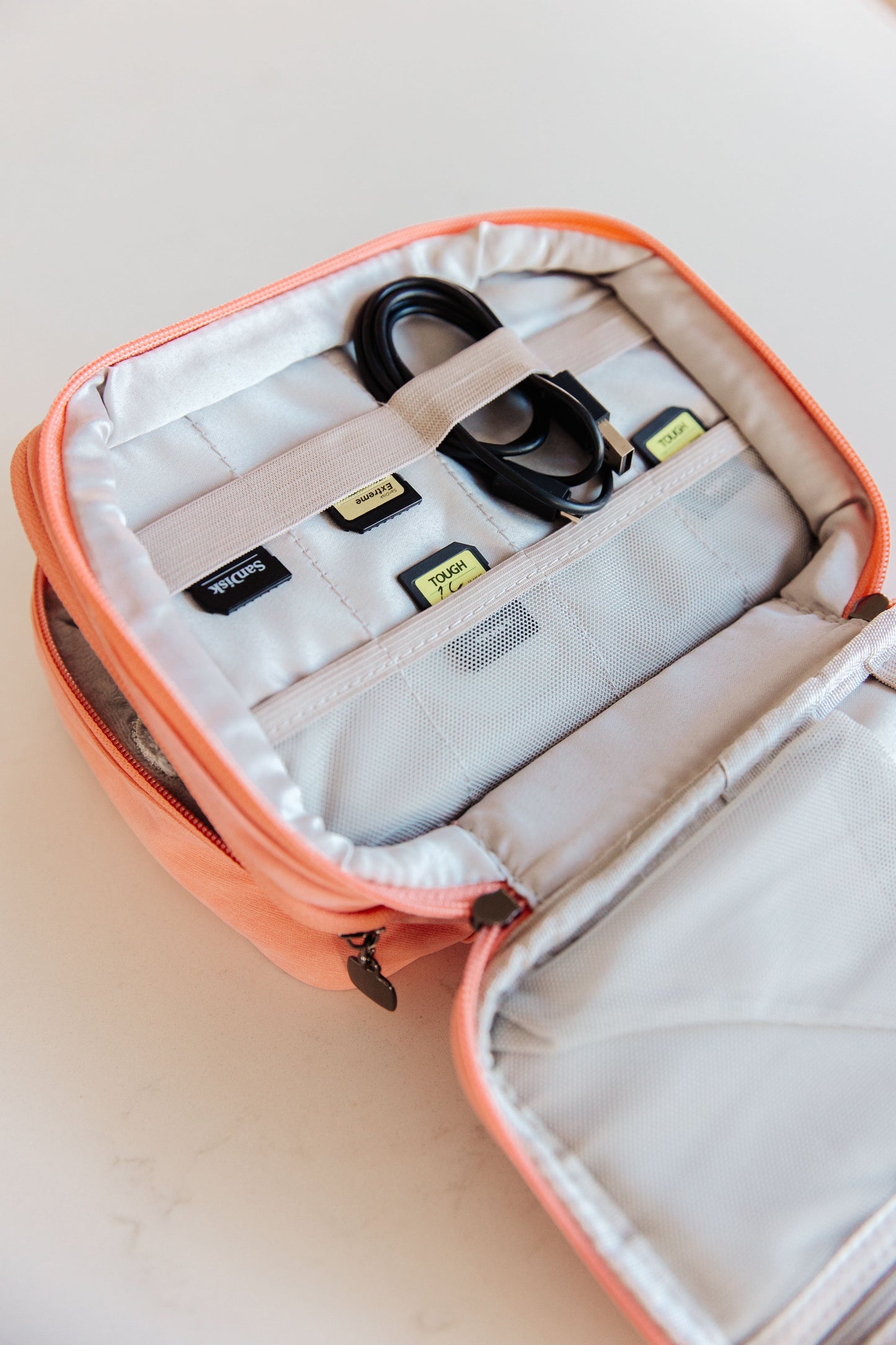 Travel Cord Organizer Case | Pink