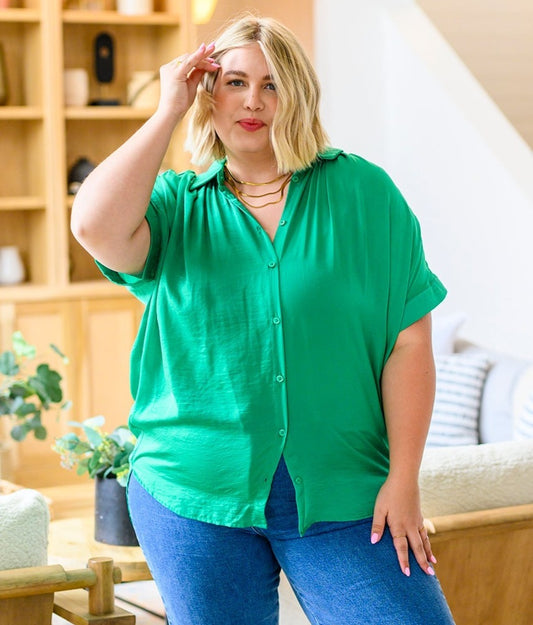 Working On Me Top | Kelly Green