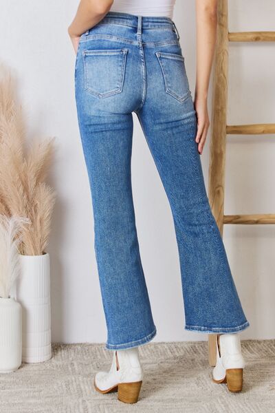 Laura High-Rise Ankle Flare Jeans | Risen