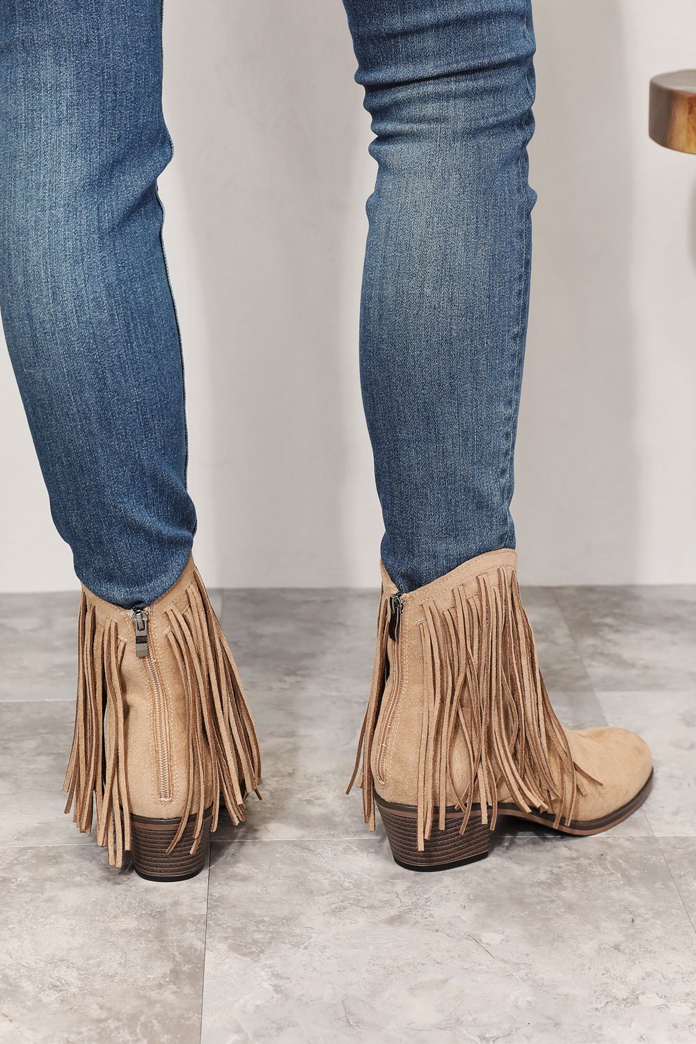 Legend Fringe Cowboy Western Ankle Boots