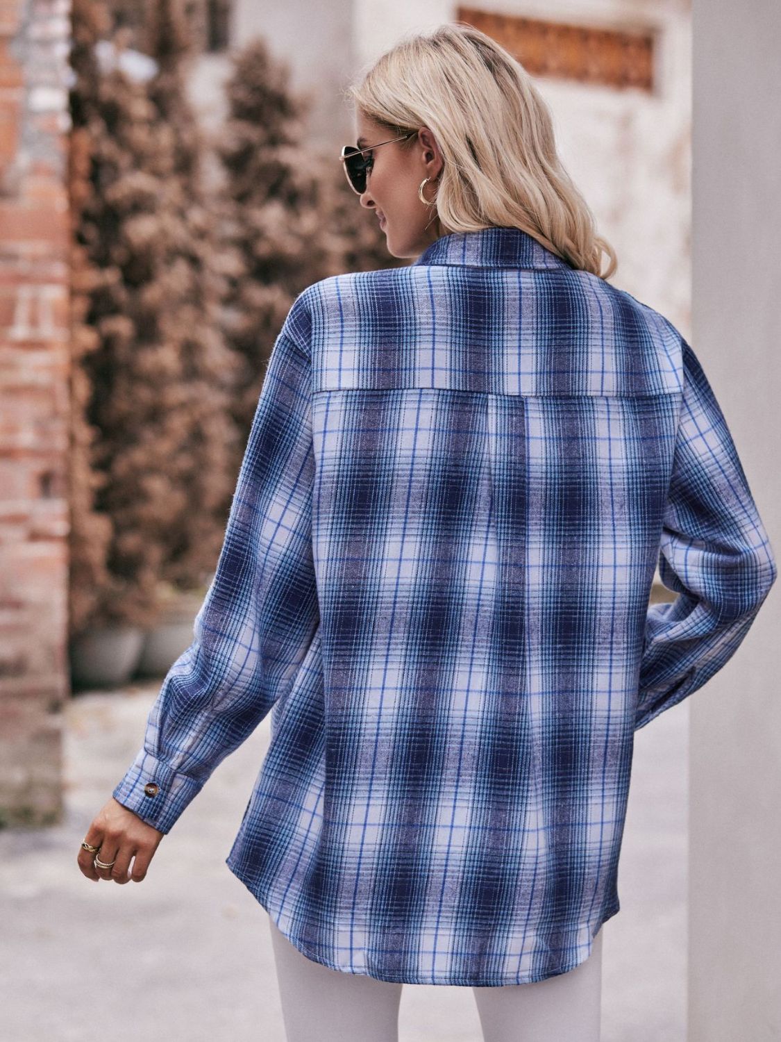 All Tied Up Plaid Longline Shirt | Multiple Colors