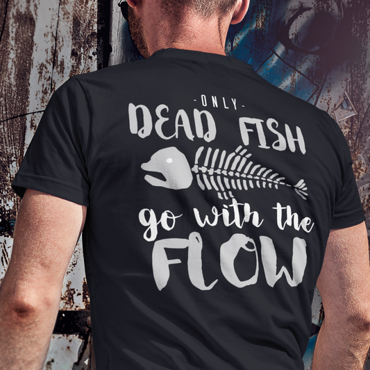 Go With the Flow Fishing Men's Graphic Tee - Bella Lia Boutique