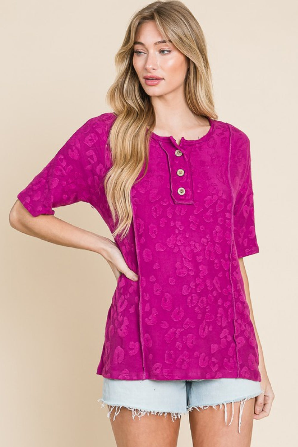 At The Fair Textured Top