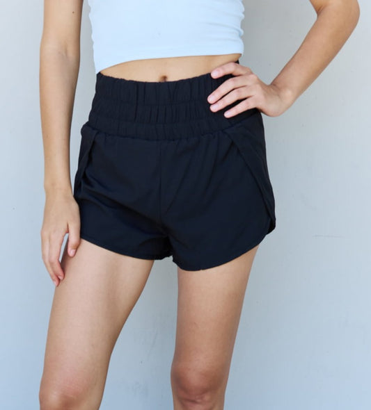 Stay Active High Waist Active Shorts | Black