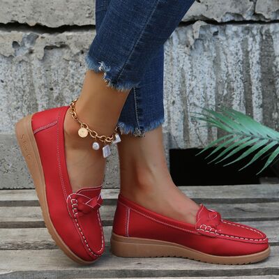 Weave Wedge Heeled Loafers | Multiple Colors