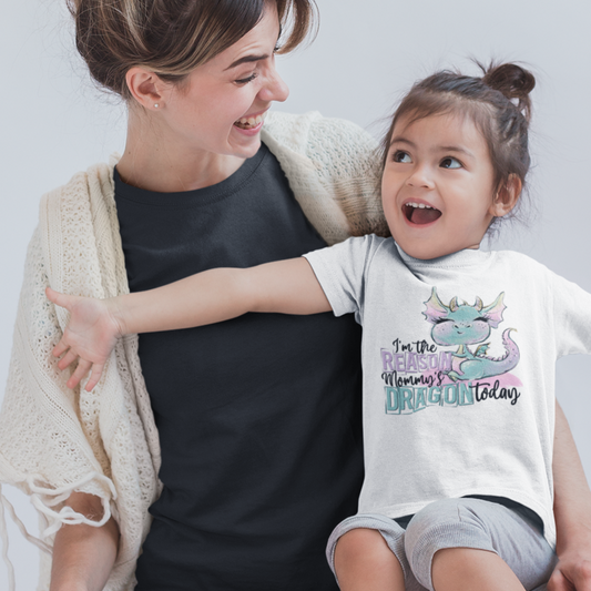 Reason Why Mommy's Dragon Toddler Graphic Tee - Bella Lia Boutique