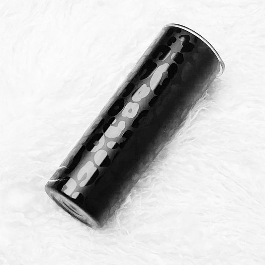 Black Matte Leopard Tumbler | 20 oz. - Bella Lia Boutique