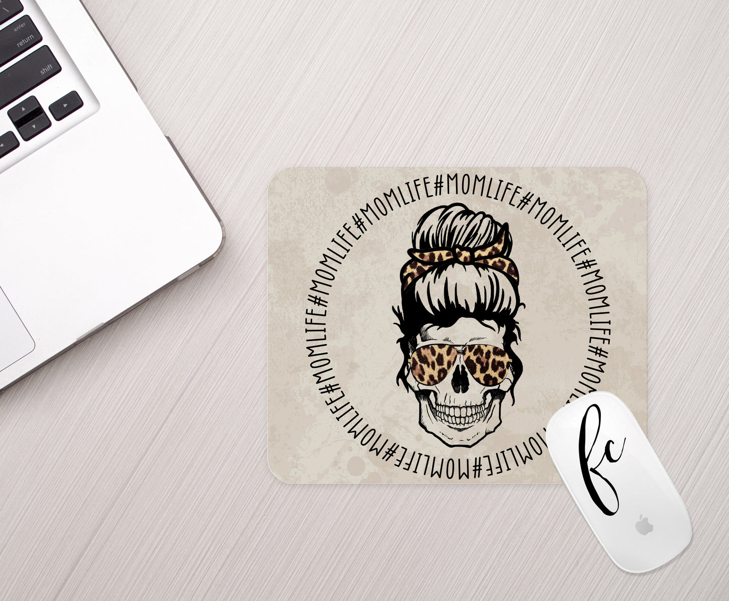 Mom Life Skull Mousepad - Bella Lia Boutique