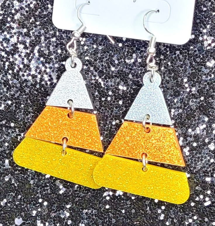 Candy Corn Earrings - Bella Lia Boutique