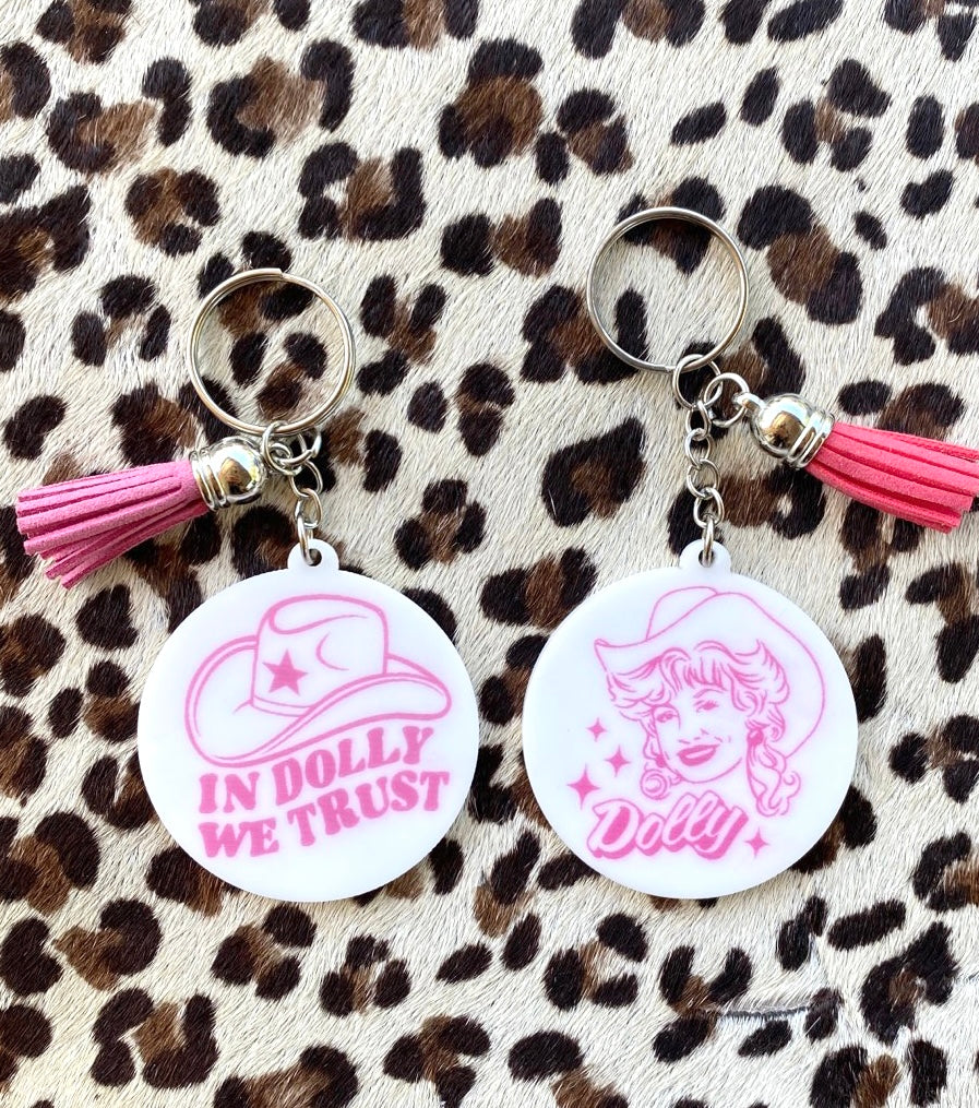 Western Boho Dolly Cowgirl Keychain - Bella Lia Boutique