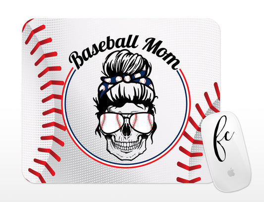Baseball Mom Skull Mousepad - Bella Lia Boutique