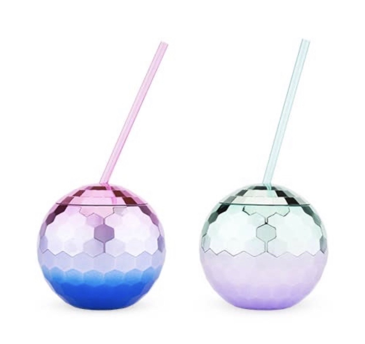 Assorted Ombré Disco Ball Drink Tumbler - Bella Lia Boutique