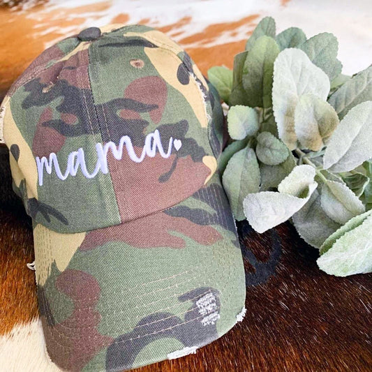 Camo Mama Hat/Cap - Bella Lia Boutique